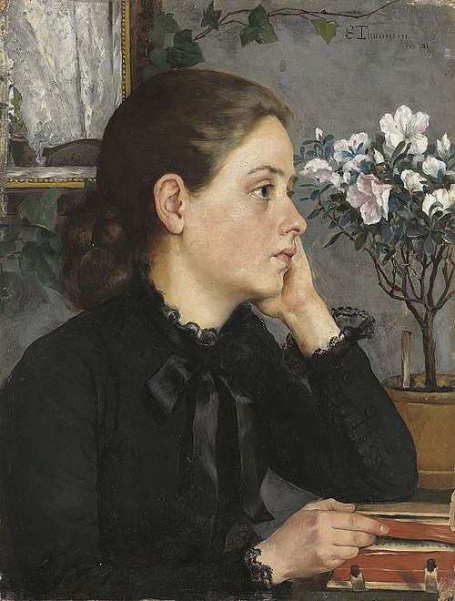 Thoughtful, 1881, Sophie Werenskiold