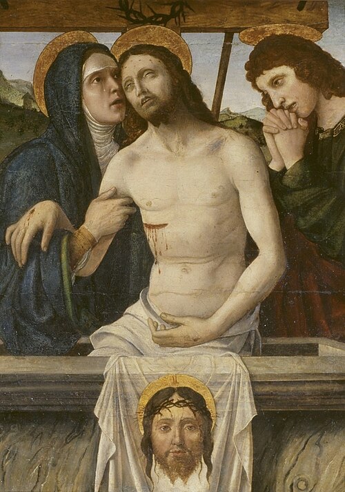 Lamentation over the Dead Christ, 1500, Gian-Francesco de Maineri