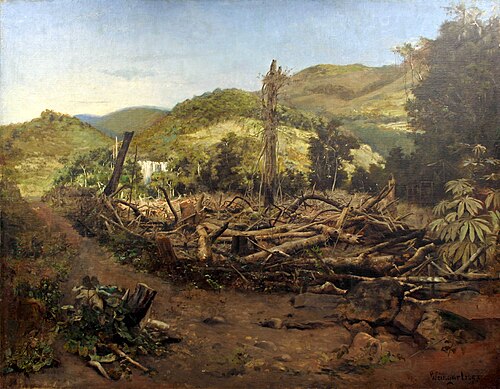 Felling of trees, 1894, Pedro Weingärtner