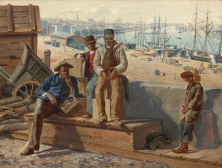 Negro Boys on the Quayside, 1865, 