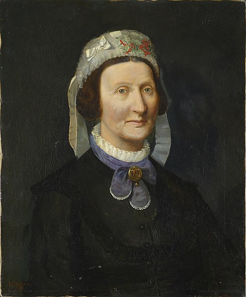 Portrait of Maren Dorothea Wang, 1880, Andreas Haavin