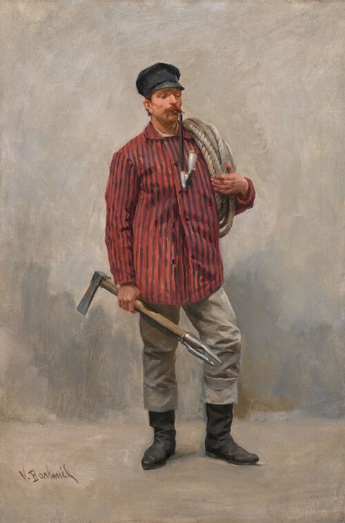 Man from Podskalí (Boatman), 1903, Vojtěch Bartoněk