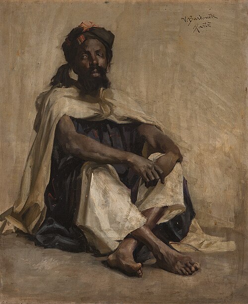 Study of a Seated Arab, 1889, Vojtěch Bartoněk