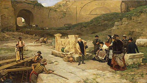 Excavations in Rome, 1875, Ferdinand Heilbuth