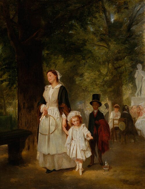 Scène au Bois de Boulogne, 1860, Ferdinand Heilbuth