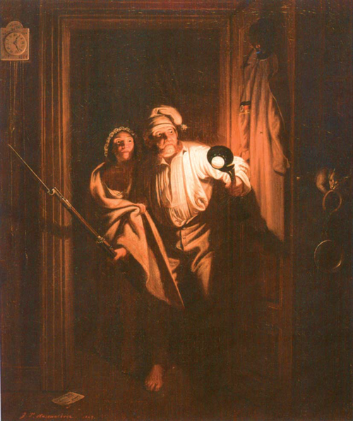 Die gestörte Nachtruhe, 1849, Johann Peter Hasenclever
