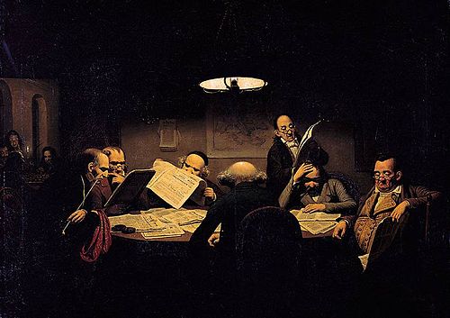 La Salle de lecture, 1843, Johann Peter Hasenclever