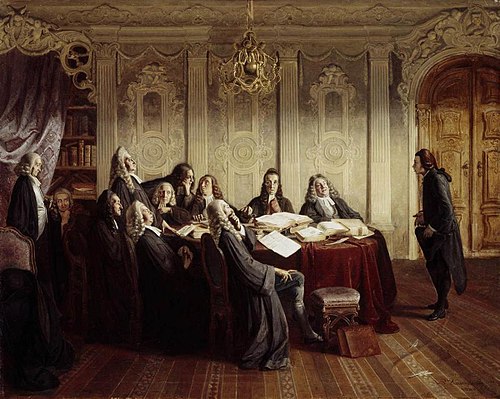 Hieronymus Jobs at His Exam, 1840, Johann Peter Hasenclever