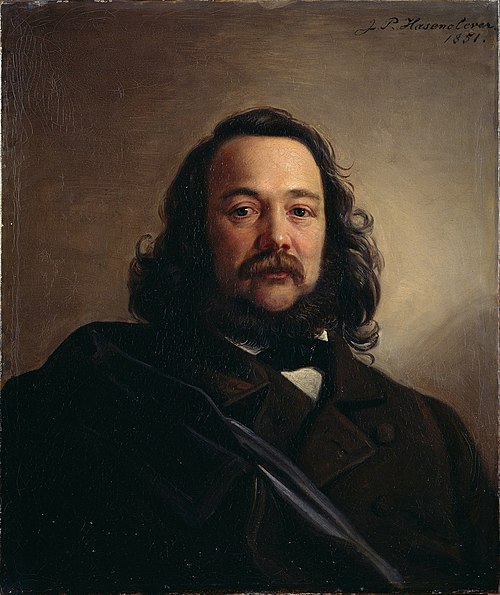 Portrait of Ferdinand Freiligrath, 1851, Johann Peter Hasenclever