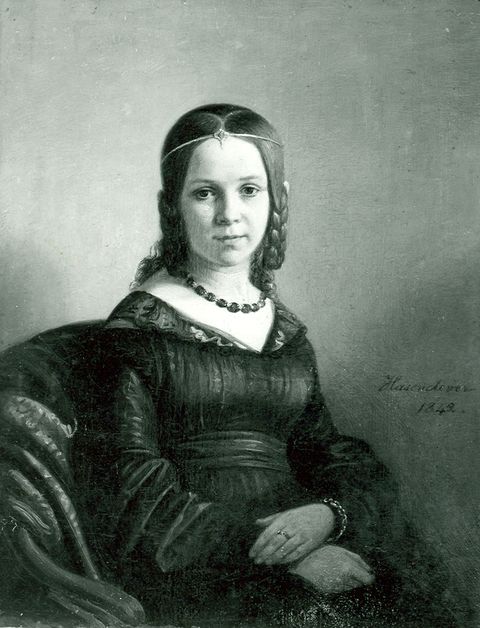 Portrait of Emilie Preyer, 1842, Johann Peter Hasenclever