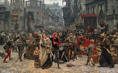 Valdemar Atterdag rançonne Visby, 1882, Carl Gustaf Hellqvist