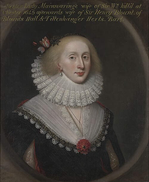 Lady Hester Mainwaring, née Wase (c.1620–1678) (later Lady Hester Blount), 1650, Cornelis Janssens van Ceulen