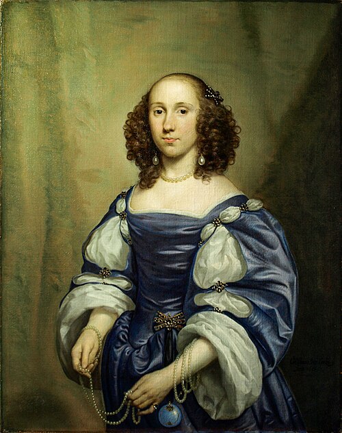 Portrait of Maria van Reigersberg (1628-1673), 1651, Cornelis Janssens van Ceulen