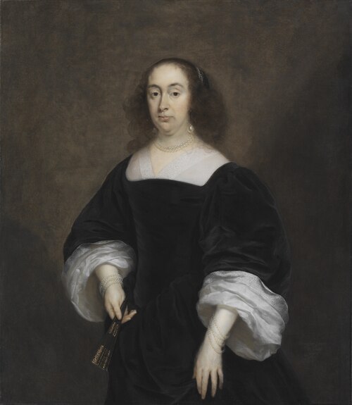 Portrait of Elisabeth Vivien Parmentier, 1655, Cornelis Janssens van Ceulen