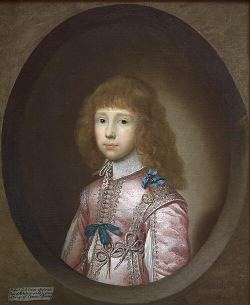 Robert, Lord Bruce, later 2nd Earl of Elgin and 1st Earl of Ailesbury (1626 - 1685), 1633, Cornelis Janssens van Ceulen