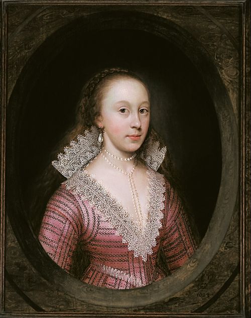 A lady, thought to be Catherine Fenn, 1623, Cornelis Janssens van Ceulen