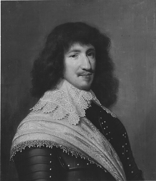 Bildnis des Adrien de Montesquiou-Montluc, Graf von Carmain, Prinz von Chabanais (1571-1646) (zugesc, 1627, Cornelis Janssens van Ceulen