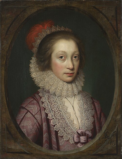 Portrait of a Woman, possibly Elizabeth Boothby, 1619, Cornelis Janssens van Ceulen