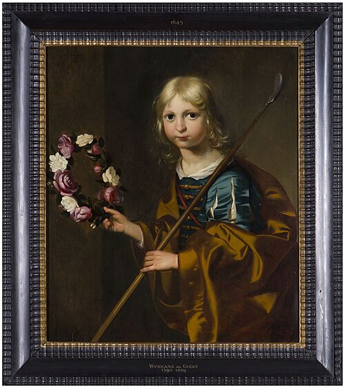 Portret van een onbekende jongen in herderskostuum, 1645, Wybrand de Geest