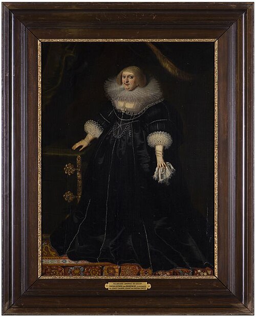 Portrait of Sophia Hedwig von Braunschweig-Wolfenbüttel (1592-1642), 1634, Wybrand de Geest
