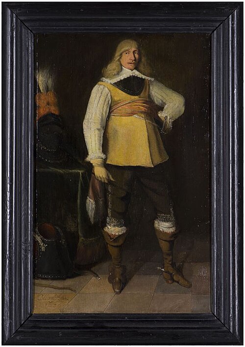 Portret van Hessel of Ernst van Aylva, 1639, Wybrand de Geest