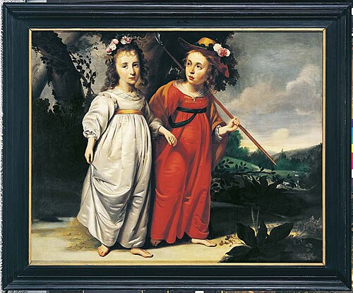 Kinderen als herders gekleed, 1643, Wybrand de Geest