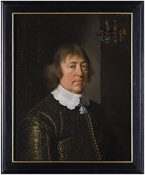 Portret van Johan Roorda, rekenmeester van Friesland, 1659, Wybrand de Geest