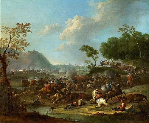 Cavalry battle, , Karel Breydel