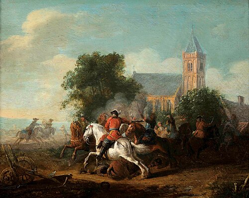 Battle scene, 1721, Karel Breydel