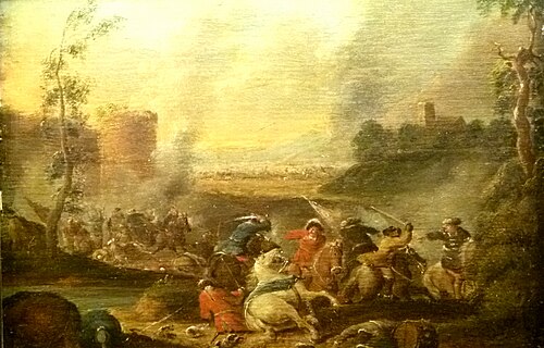Cavalry battle, 1650, Karel Breydel