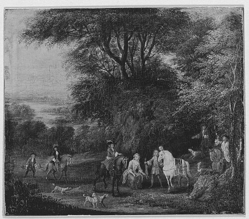 Rast auf der Jagd, 1705, Karel Breydel