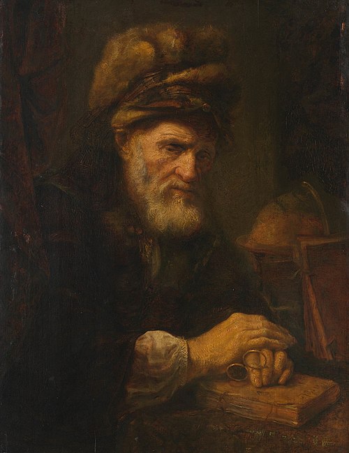 An Old Man in a Fur Cap, 1650, Karel van der Pluym