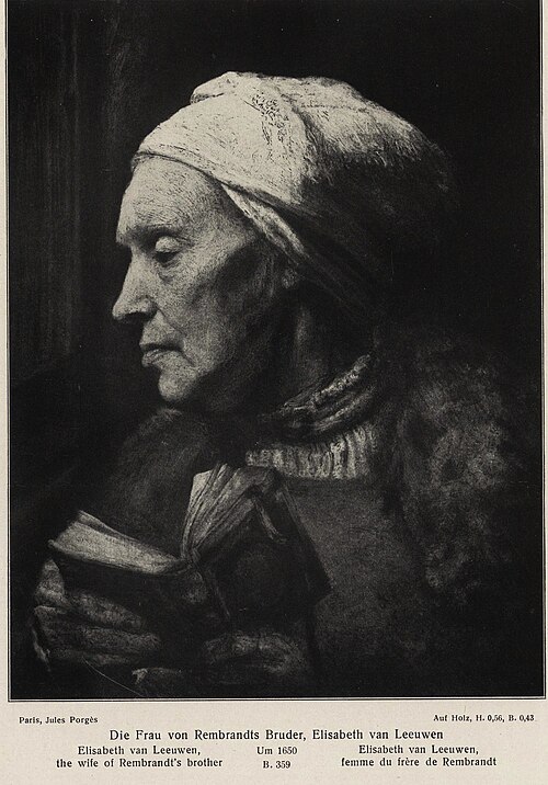 The Wife of Rembrandt's Brother, 1650, Karel van der Pluym