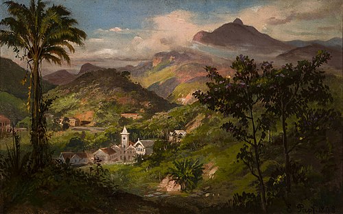 Vista de Petrópolis (atribuído), 1898, Karl Ernst Papf