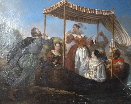 Les Adieux d’Henri IV à Gabrielle d’Estrées, 1837, Eugénie Latil