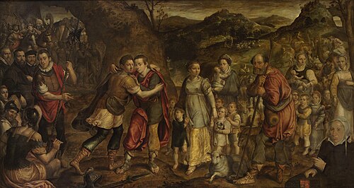 Versöhnung Jakobs mit Esau, 1584, Jacob Willemsz Delff
