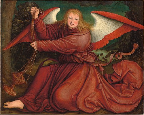 Ange à l'encensoir vêtu d'une robe pourpre, 1520, Bernhard Strigel
