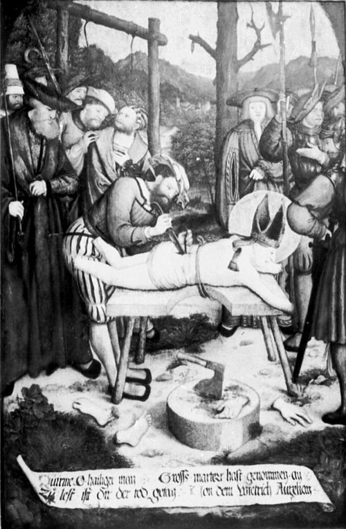 Martyre de Saint Quirinius, 1500, Bernhard Strigel