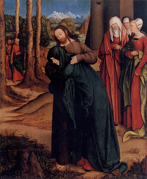 Christ taking leave of his Mother, 1520, Bernhard Strigel