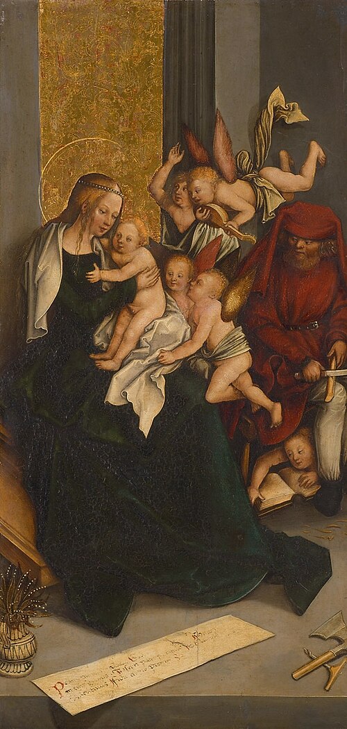Holy Family with Angels, 1510, Bernhard Strigel