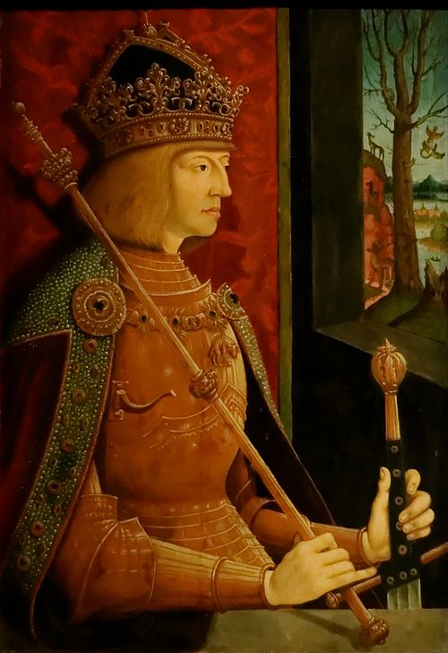 Portrait of Maximilian I, Holy Roman Emperor, 1500, Bernhard Strigel