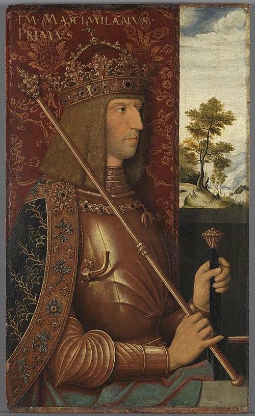Portrait de l'empereur Maximilien Ier (copie ), , Bernhard Strigel