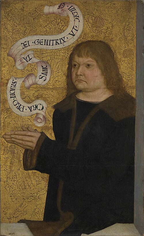 Diptyque Funk : portrait donateur de Hans Funk, 1490, Bernhard Strigel