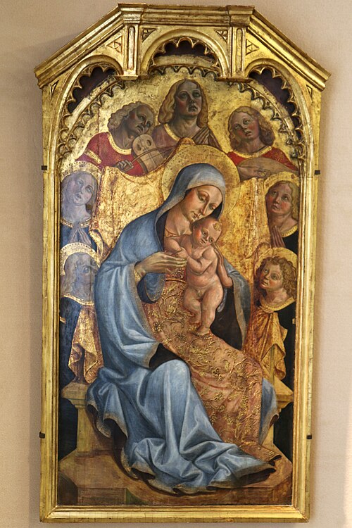 La Vierge et l'Enfant entourés d'anges, 1484, Ludovico Urbani