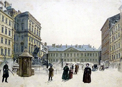 Schwarzenberg Palace (New Market), 1832, Rudolf von Alt