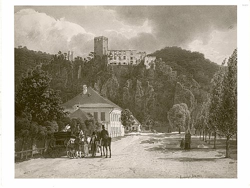 Baden bei Wien (Ruine Rauhenstein) (Landschaft mit Ruine Rauhenstein in Niederösterreich), 1832, Rudolf von Alt