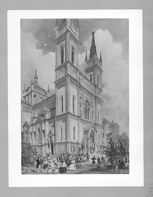 Alt-Lerchenfelder Kirche bei Wien, 1837, Rudolf von Alt