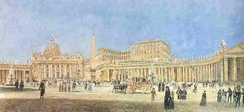 St. Peter's, Rome, 1900, Rudolf von Alt