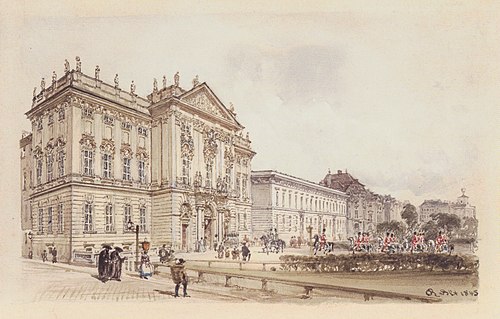 Das Palais Trautson in Wien, 1845, Rudolf von Alt