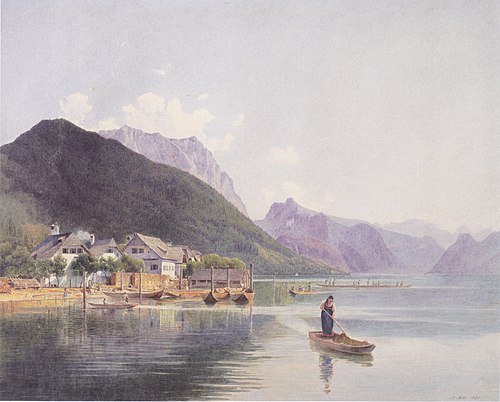 Der Traunsee, 1840, Rudolf von Alt